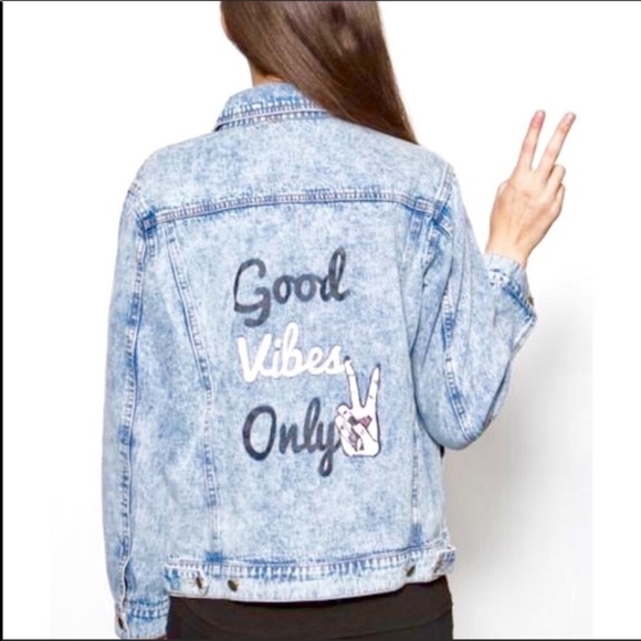 Vibe Acid Wash Jean Denim Jacket 